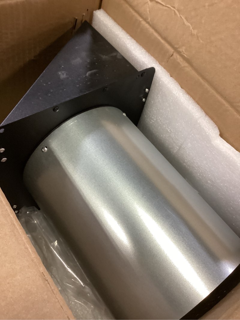 Condition photo showing New/Like New for 6 inch hooded wall vent with screen and damper,6 inch wall exhaust vent cover dryer ventilation cap exterior for kitchen range hood air exhaust,external extractor w/non return flap,galvanized steel 6 inch black