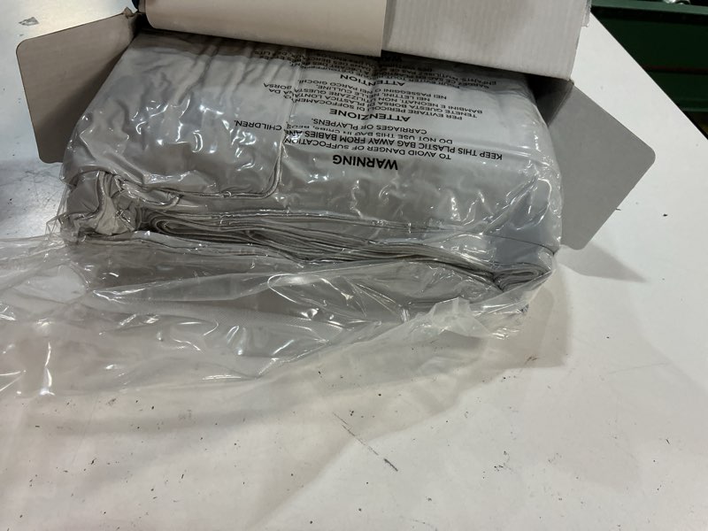 Condition photo showing New/Like New for bedsure cooling comforter king size - cooling blankets for hot sleepers, lightweight comforter for summer with dual-sided cool tech, soft breathable cold blanket for sleeping, grey, 102x90 inches grey king (102" x 90")