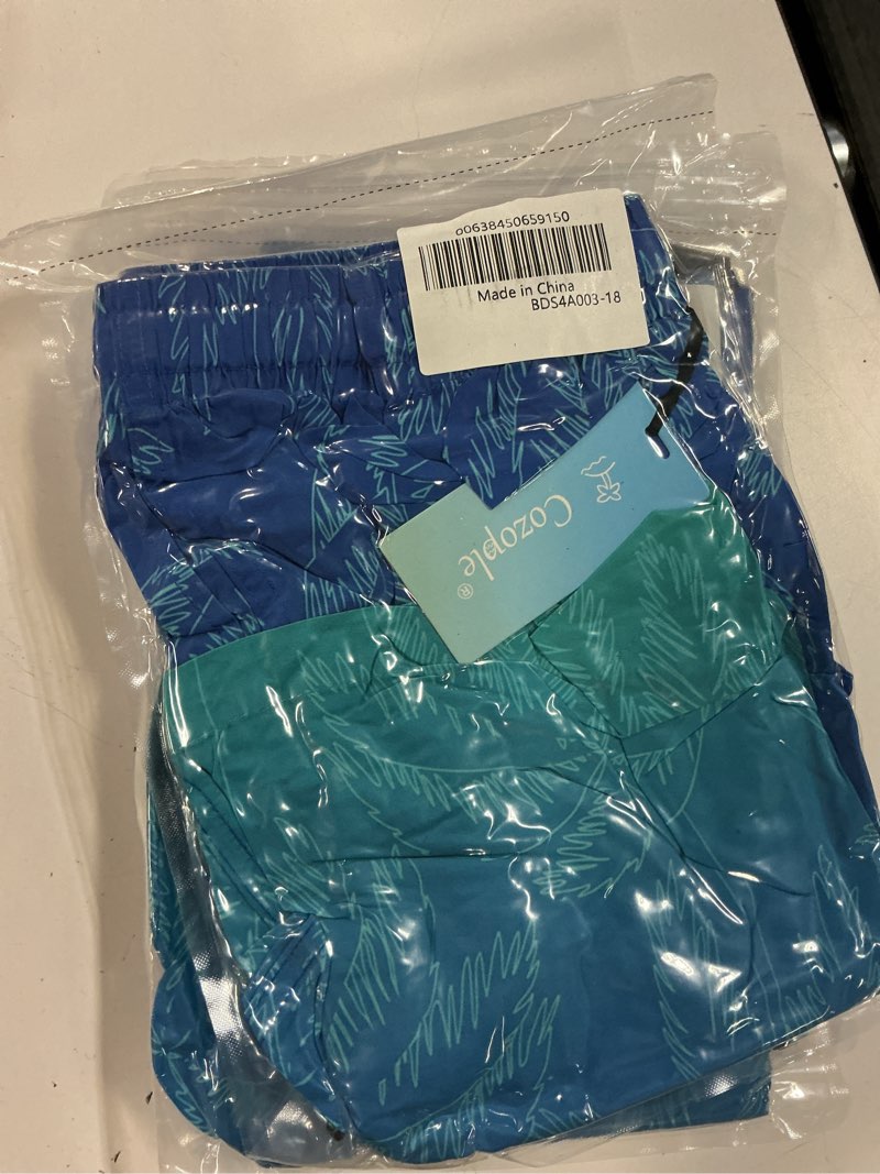 Condition photo showing New/Like New for lollipie boys swim trunks compression liner swim shorts quick dry bathing suit with boxer brief swimwear 18