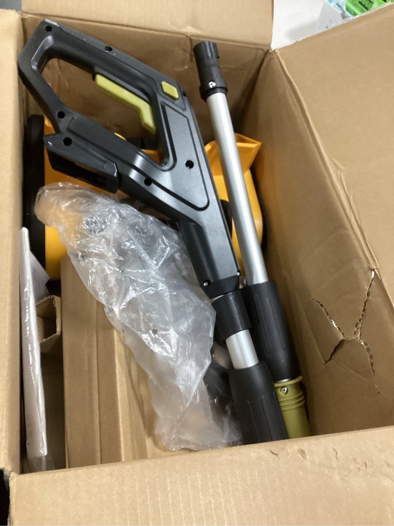 Condition photo showing Good Condition for Cordless Snow Shovel Compatible with DeWalt 20V Battery, 12" Electric Snow Blower with 20FT Max Throw & Adjustable Handle & Safety Switch, Snow Thrower for Driveway, Deck, Patio, Steps (NO Battery) Yellow