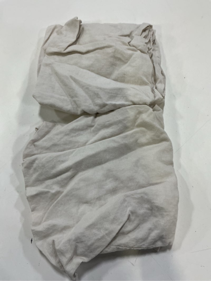 Condition photo showing As Is for quince european linen sham set, king, sand