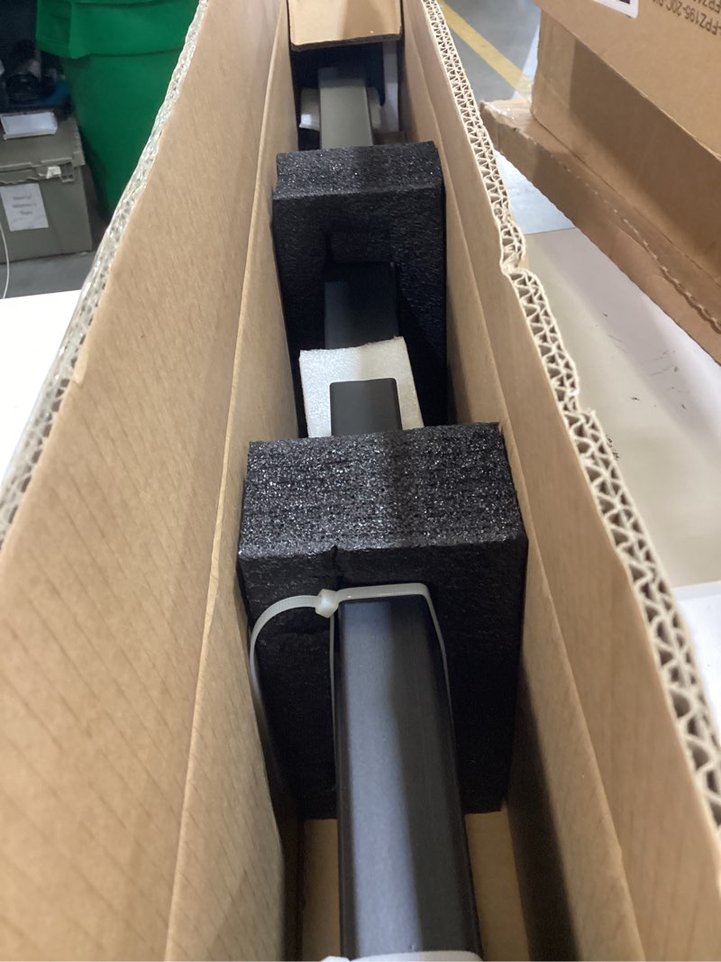 Condition photo showing Good Condition for vivosun outdoor handrail, 2 step stair handrail, 26" × 36" fits 1 to 2 steps, wrought mattle iron handrail for concrete steps, porch steps, one-step assembly, black black 2 steps straight-square