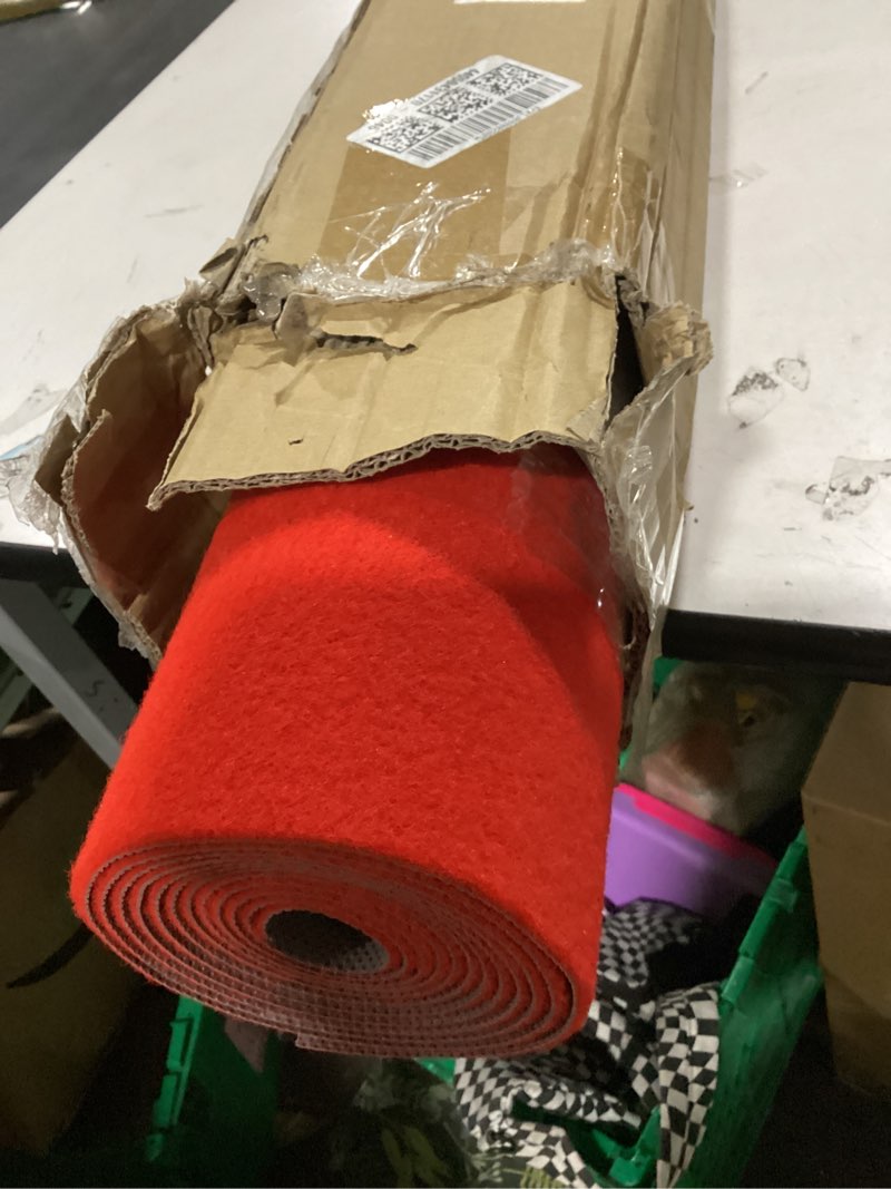 Condition photo showing Good Condition for pbhepj 3ft x 10ft extra thick red carpet runner for party & hollywood, festival celebration, wedding, graduation ceremony, award ceremony, vip reception, heavy-duty, non-slip tpr rubber
