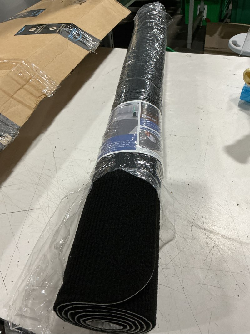 Condition photo showing Good Condition for office chair mat for hardwood floor 36x48 inch, non-slip rolling chair mat, flat lay floor protector for wood tile laminate, anti-slip sound absorbing(black) 36"x48" black