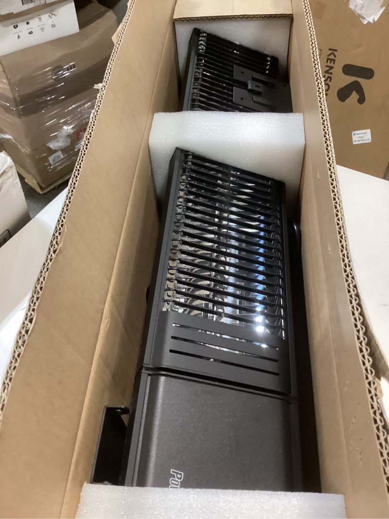 Condition photo showing Good Condition for Powerscale 1500W Electric Patio Heater, IP65 Waterproof, Remote, Fast Heating, 4 Heat Levels, 24H Timer & Memory Function, Wall Mounted Indoor/Outdoor Heater for Patio, Garage, Backyard, Black