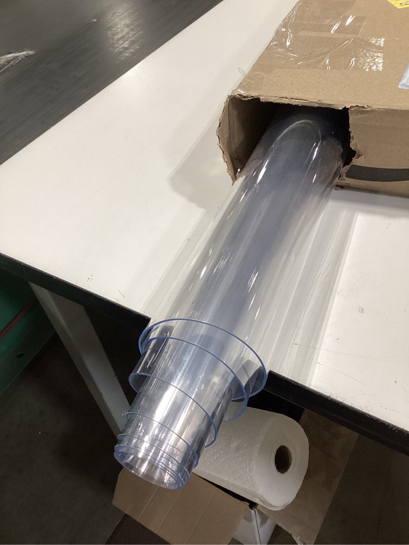 Condition photo showing Good Condition for clear table protector 35.4 x 63 inch, 2mm thick plastic table cover, waterproof pvc clear table cover protector, desk protector mat, writing desk pad for desktop, coffee & dining room table 35.4" x 63" (rectangular) crystal clear 2mm