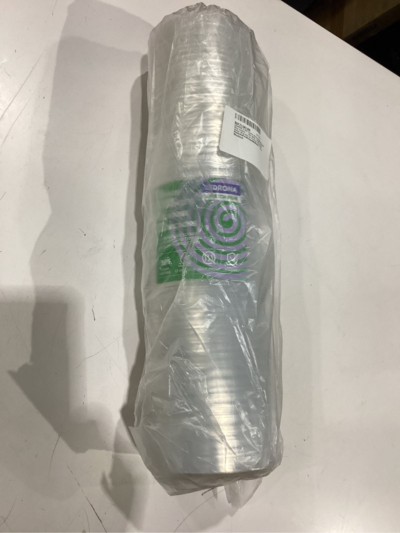Condition photo showing New/Like New for 4 roll stretch wrap for moving with wrap holders - 18in wide, 1300ft plastic stretch wrap roll for packing, wrapping furniture, pallet, luggage, boxes - clear shrink film - moving supplies 18 in / 1,300 ft 4 roll