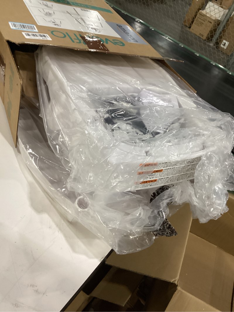 Condition photo showing New/Like New for Evenflo Eat and Grow 4-in-1 Convertible High Chair (Pop Star White) Pop Star Gray Chair