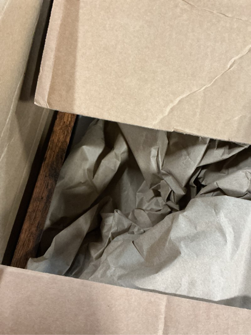 Condition photo showing Good Condition for wood 16x20 picture frame with 11x14 mat deep brown, display 11x14 with mat or 16x20 without mat, wood 16 by 20 photo frame, 16 x 20 frame for wall hanging display, deep brown 1 16x20 inch