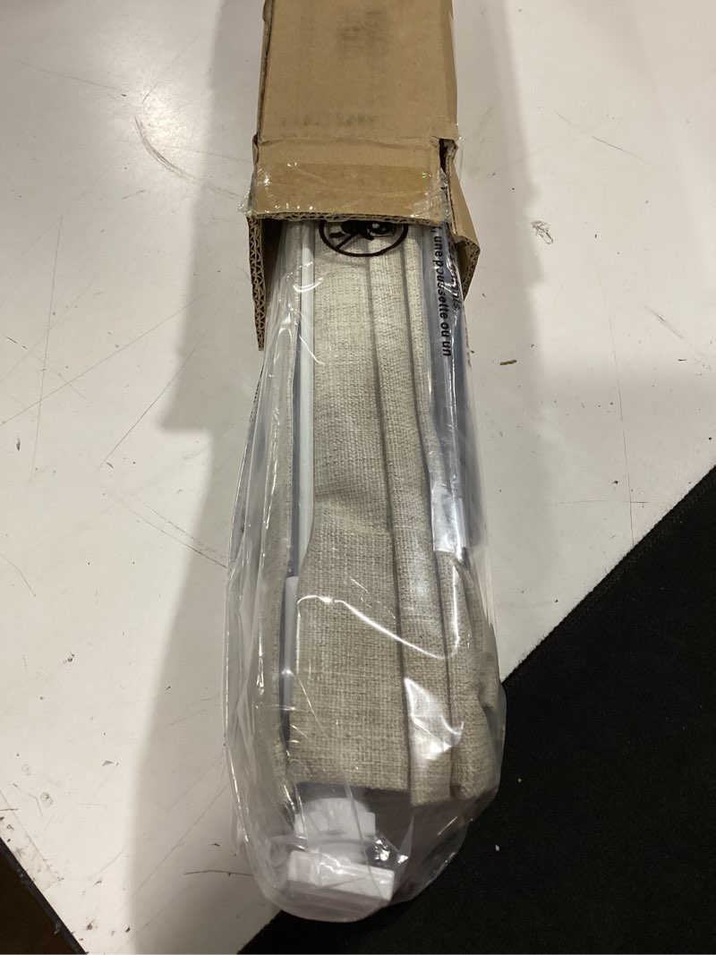 Condition photo showing New/Like New for lazblinds no tools no drill cordless roman shades for windows, blackout thermal insulated uv blocking window blinds, room darkening fabric blinds for indoor windows, 20'' w x 64'' h, beige blackout - beige 20" w x 64" h