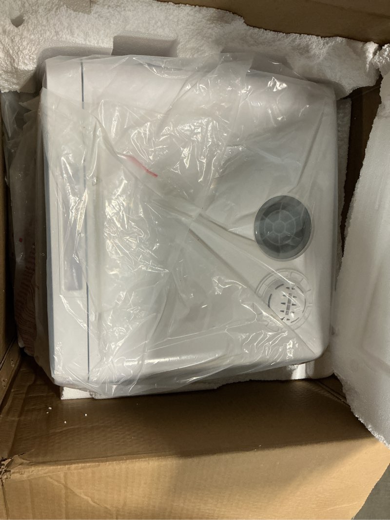 Condition photo showing Good Condition for Farberware Portable Countertop Dishwasher with 5-Liter Built-in Water Tank - 5-Program System for Home, RV, and Apartment - Wash Dishes, Glass, and Baby Products Black/White