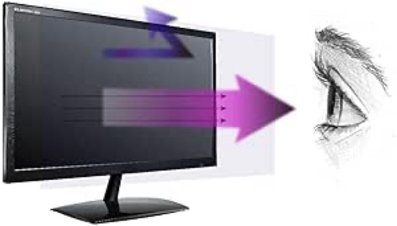 Anti Blue Light Screen Protector (3 Pack) for 27 Inches Widescreen Desktop Monitor. Filter out Blue