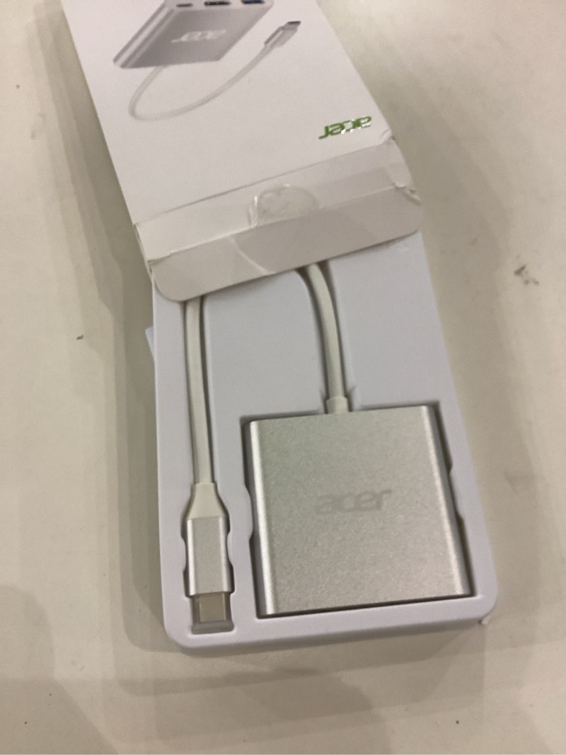 Acer USB C to HDMI Adapter, 4K USB C Hub with 100W PD, USBA 3.0 Port, HDMI to USBC Multiport Digital