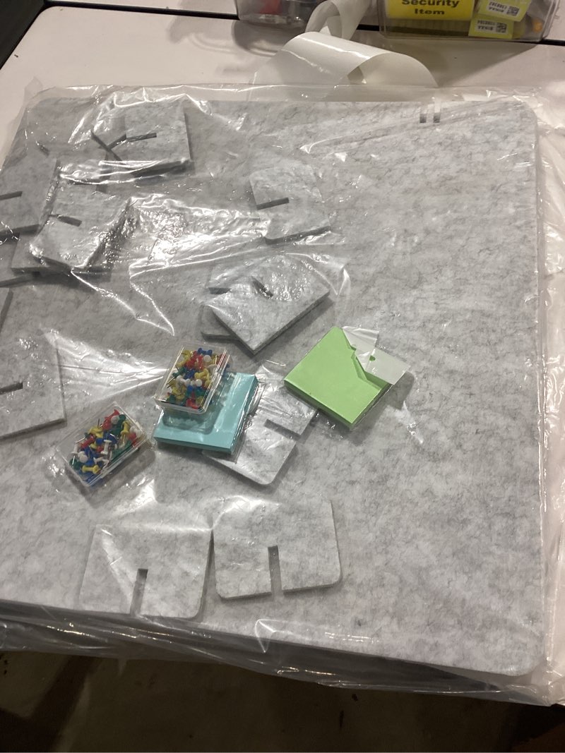 Condition photo showing New/Like New for 4 pack desk privacy 23.6" x 23.6" acoustic divider panel portable desk partition desk divider noise visual isolate table divider for student study reception area office library 23.6*23.6inch 4