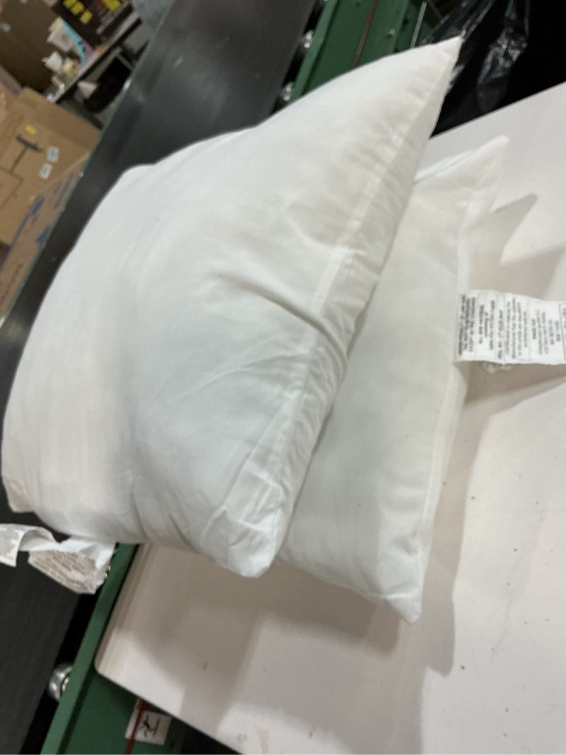 Condition photo showing As Is for ntbay 2 pack cotton down alternative 13x18 toddler pillows, machine washable - soft and breathable baby travel small pillows for sleeping, ideal for daycare, crib, cot