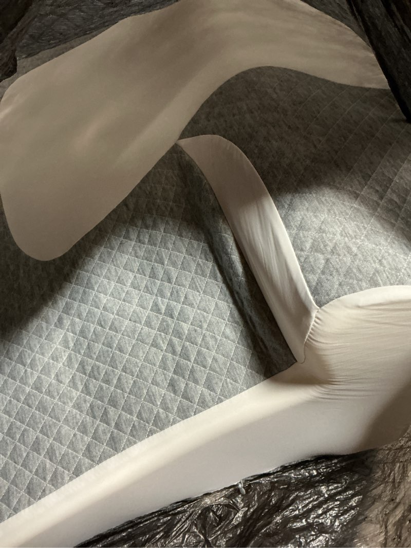 Condition photo showing As Is for yruisofut bed snorinator pillow, ergonomic wedge pillow for sleep apnea memory foam reading pillow f
