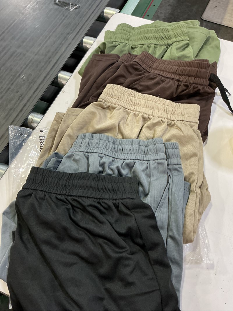 Condition photo showing Good Condition for asudesire 5 pack men's athletic shorts mesh workout gym activewear basketball shorts 8\" inseam with pockets xxl