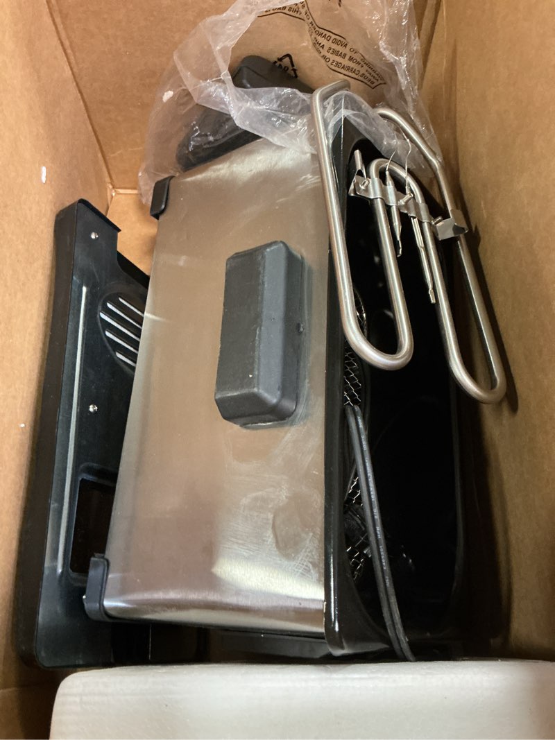 Condition photo showing As Is for Hamilton Beach 35032 Professional Style Electric Deep Fryer, Frying Basket with Hooks, 1500 Watts, 3 Liters, Stainless Steel