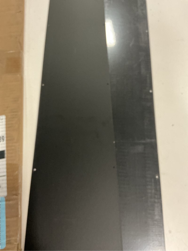 Condition photo showing Good Condition for 2 Pcs Door Kick Plates - 6 x 30 Inches Kick Plates for Exterior Interior Doors Protection Decor, 1.5mm (1/16 Inch) Thickness Rectangular Aluminum Door Push Plate (Black) 6 x 30 Inch Black