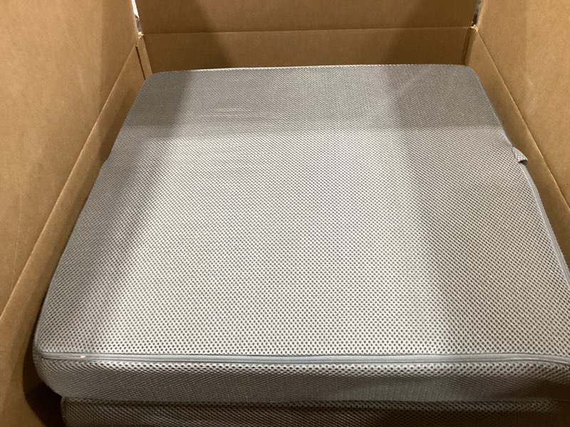 Condition photo showing Good Condition for balapet recliner cushions for long sitting, egg crate foam recliner cushion for elderly reduces muscle fatigue and provides air flow, extra large non-slip seat cushion with back support(20*20*4in) gray 20×20×4in