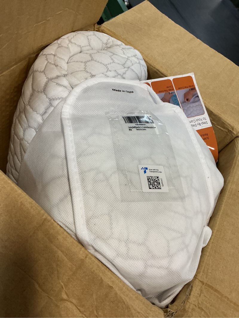 Condition photo showing Good Condition for cooling pillow queen size set of 2, adjustable bed pillows for sleeping, luxury shredded memory foam pillows 2 pack,soft yet supportive firm pillow for side,back,stomach sleepers,gifts for hot sleeper queen (2 count) original white (cooling)