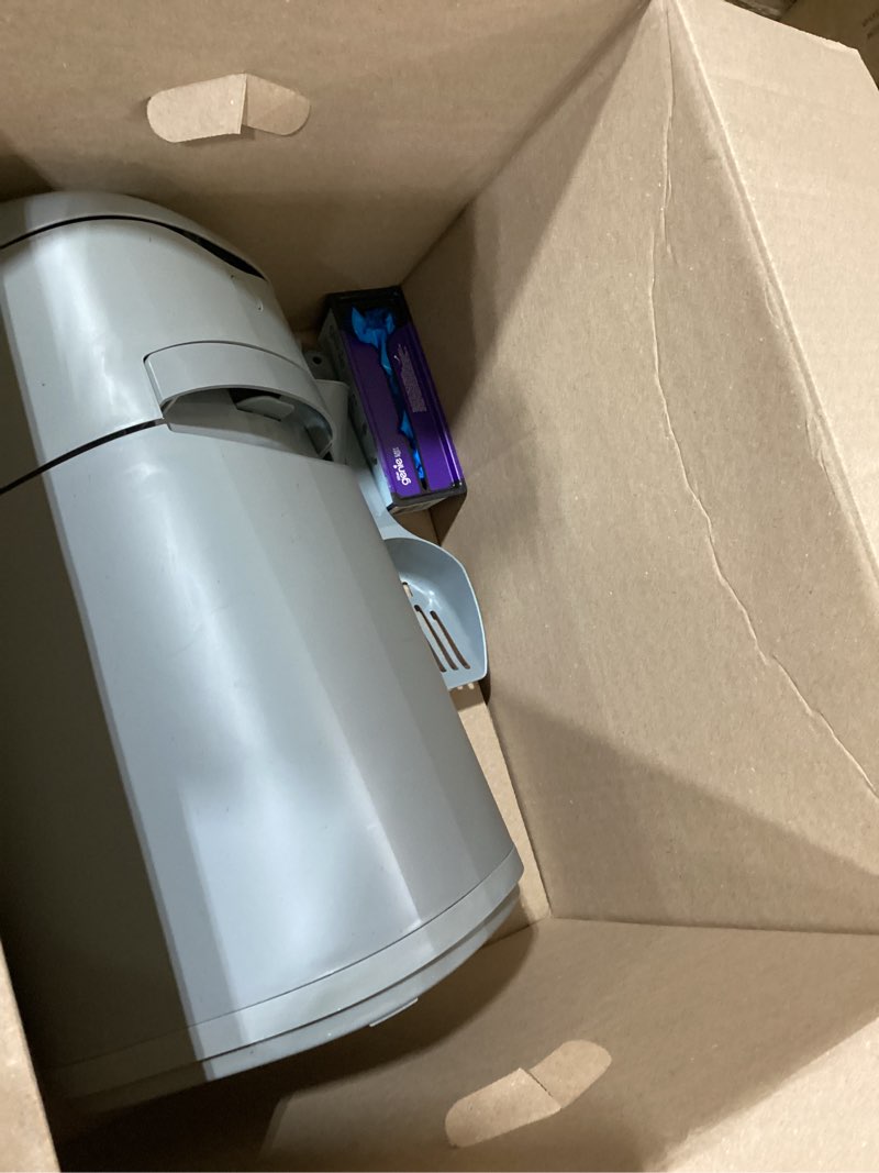 Condition photo showing As Is for litter genie easy roll cat litter disposal pail | odour control, refill bags & scoop grey