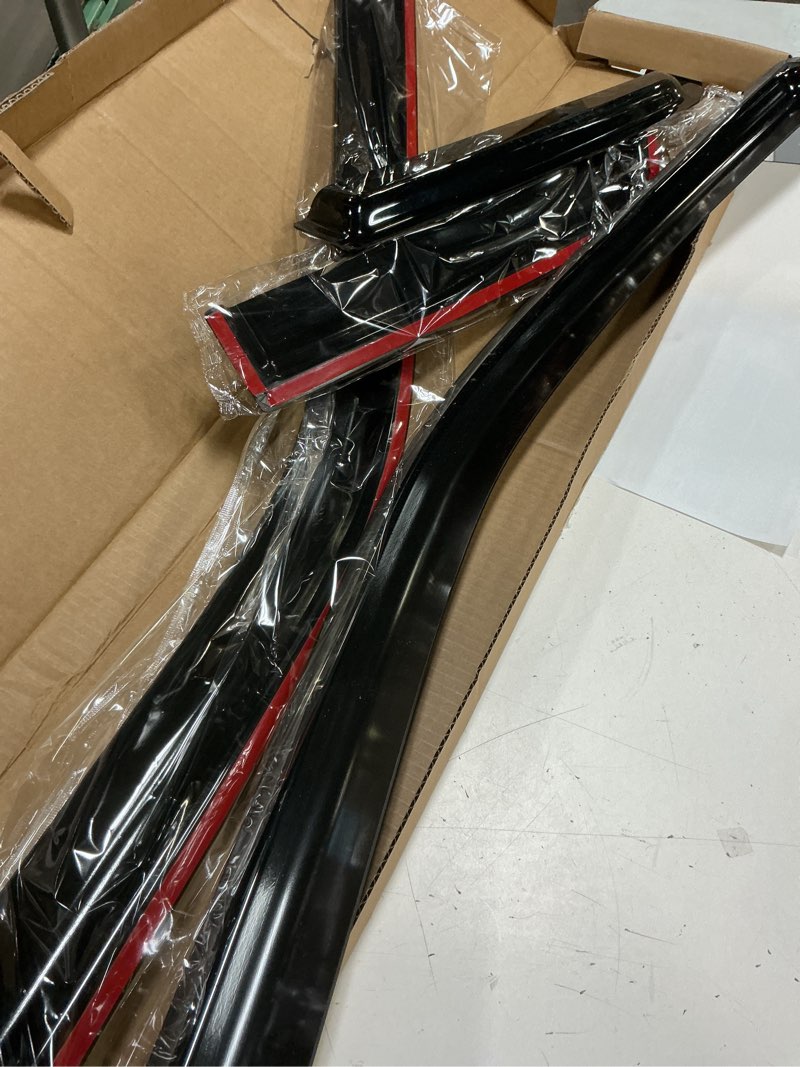 Condition photo showing Good Condition for window visors rain guards for 2015-2024 ford f150 supercab, out-channel window vent wind deflectors visors shades for 2017-2024 ford f150 raptor/ f250 /f350/ f450 super duty extended cab 2015-2023 f150 supercab