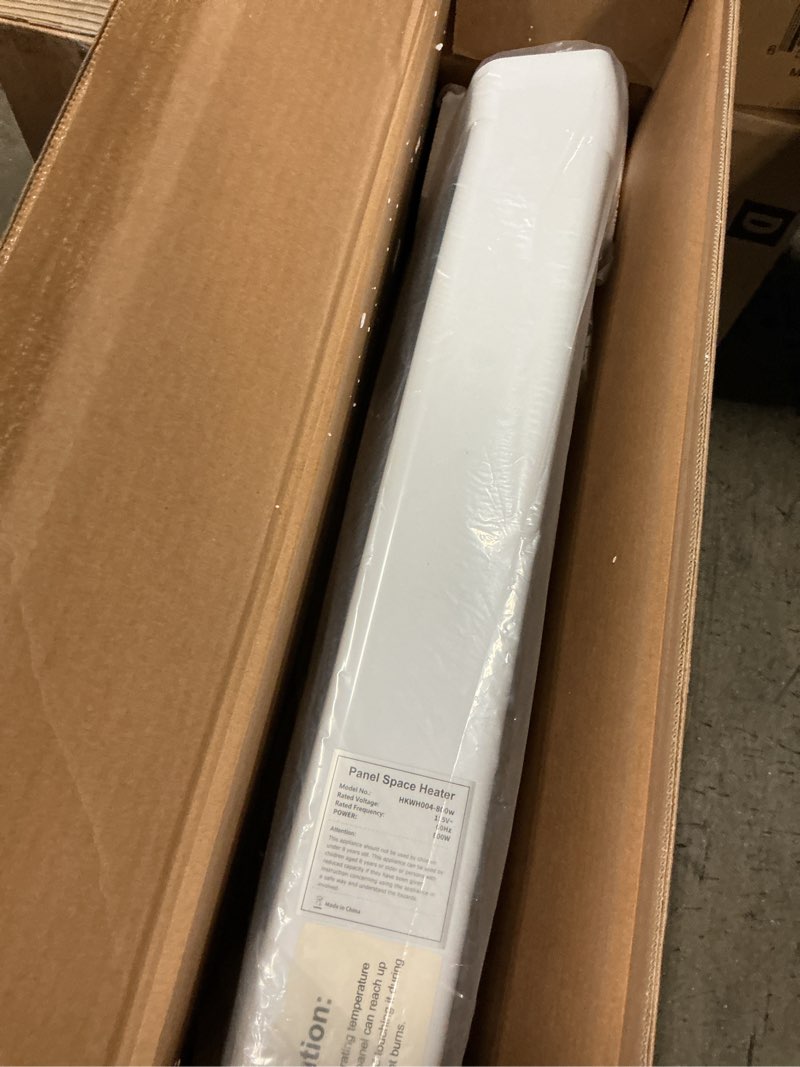 Condition photo showing Good Condition for 800W Plug-in Convection Electric Panel Wall Heaters for Indoor Use, Quiet Fan-less Design, Freestanding/Wall Mount Space Heater With Adjustable Thermostat, 24H Timer, Digital Display(White)