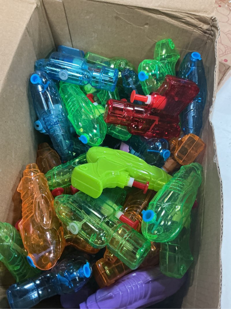 Condition photo showing Good Condition for threan 100 pack water gun for kids mini water gun toy colors plastic squirt pistol small fun for adults teens summer pool beach party favor outdoor game bath birthday(cool)