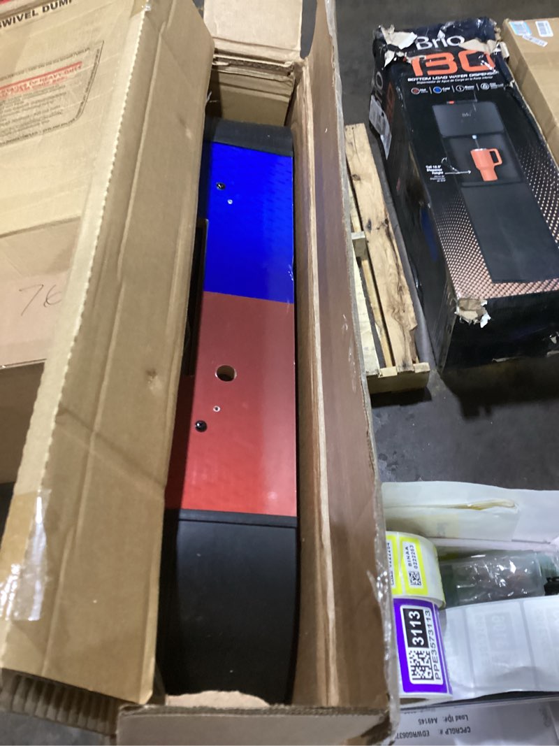 Condition photo showing As Is for eastpoint rush indoor air hockey table - 48" mid-size - air-powered led scoring & stadium sounds for arcade machine thrill - family competition on hockey table for kids