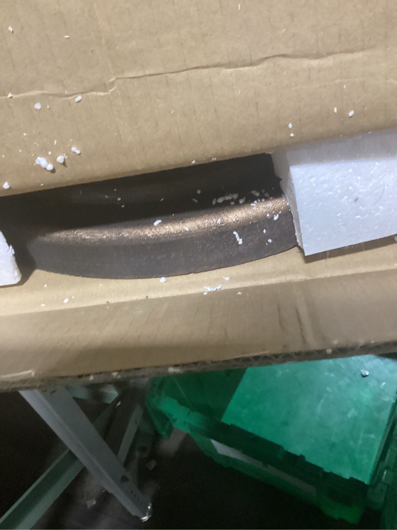 Condition photo showing Good Condition for UBP18181-BR 18-Inch Cast Stone Umbrella Base, Made from Rust Free Composite Materials, Bronze Powder Coated Finish