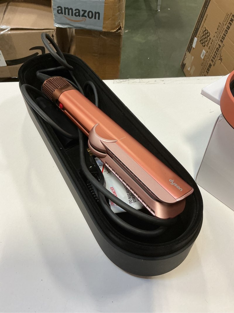 Condition photo showing As Is for Dyson Airstrait™ Straightener, Wet to Dry Hair Straightener, No Heat Damage, No hot Plates, All Hair Types Amber Silk