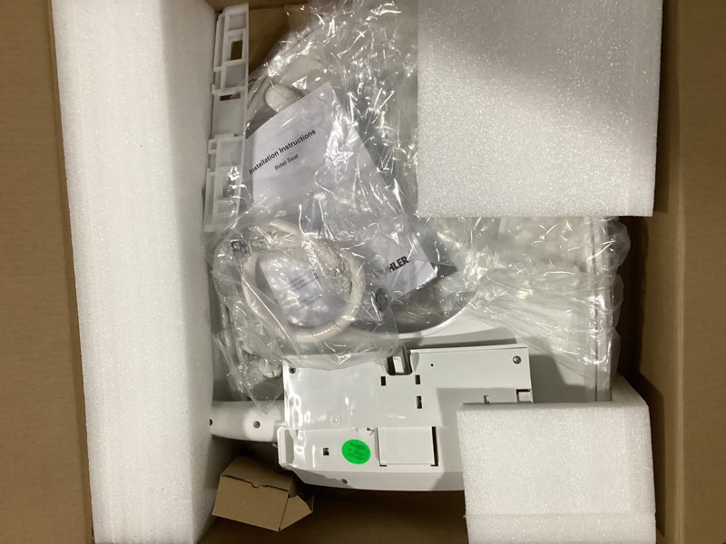 Condition photo showing New/Like New for Kohler PureWash M250 Manual Round Bidet Toilet Seat, White, Quiet-Close Lid Prevents Slamming, Easy Installation with Quick-Release Hinges, Adjustable Spray Position & Pressure White Round