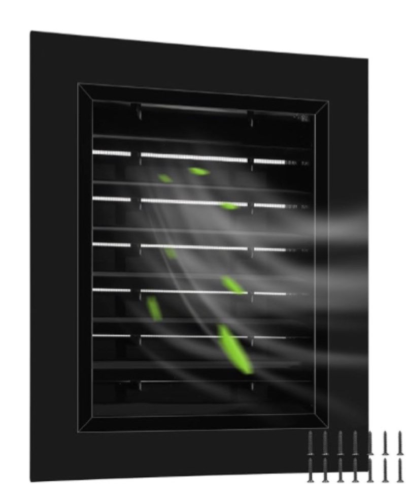 Gisafai 12\\\" x 18\\\" Gable Vent Aluminum Alloy Wall Vents Shed Attic Vent with Screen Return Air Grill with Screws for Exterior Door Wall Attic House Ventilation (White) 12\\\" X 18\\\" Black