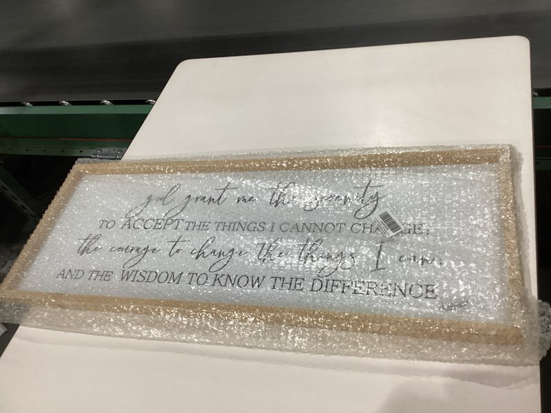 God grant me the serenity framed wall hanging