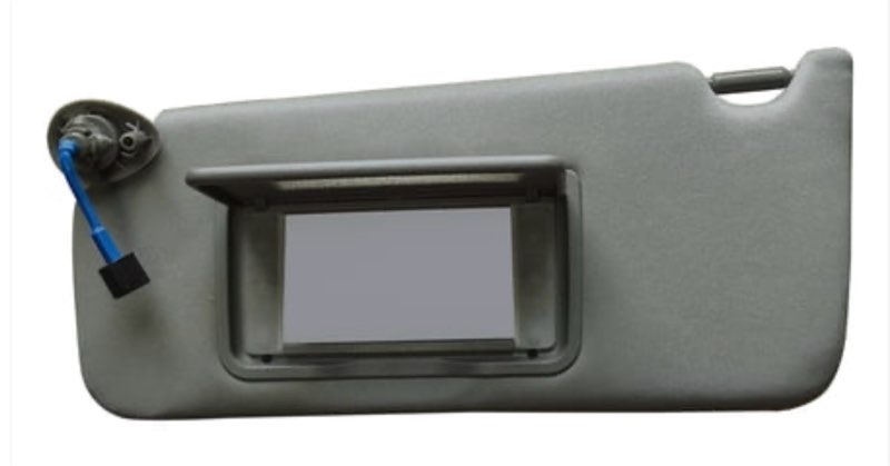 driver left side gray sun visor with mirror light fit for honda accord 2013-2017 replace 83280t2fa52zb