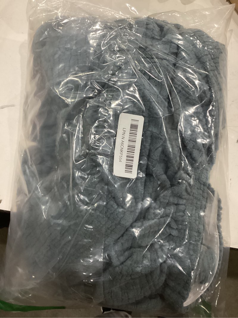 Condition photo showing Good Condition for H.VERSAILTEX Super Stretch Individual Jacquard Couch Cushion Covers Furniture Protector Spandex Anti-Slip Soft Thickened Slipcovers Easy Install, (1 PC, Chaise Couch Cover, Stone Blue) 1 PC Chaise Cover Regular Stone Blue