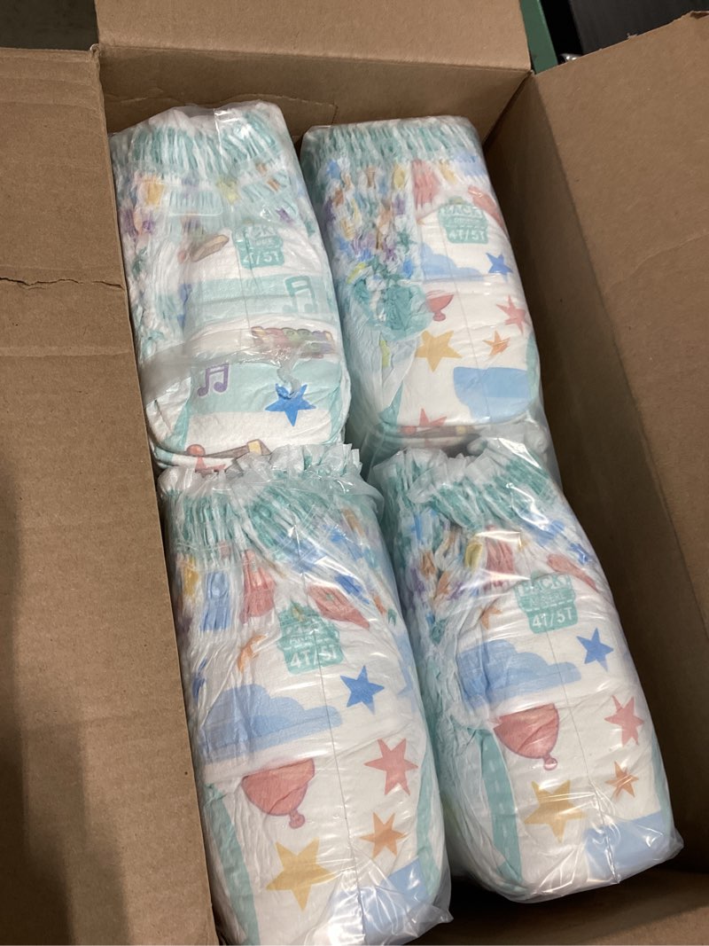 Condition photo showing New/Like New for pampers training pants - easy ups boys & girls bluey - size 4t-5t, 104 count, children's potty underwear (packaging may vary) 4t-5t 104