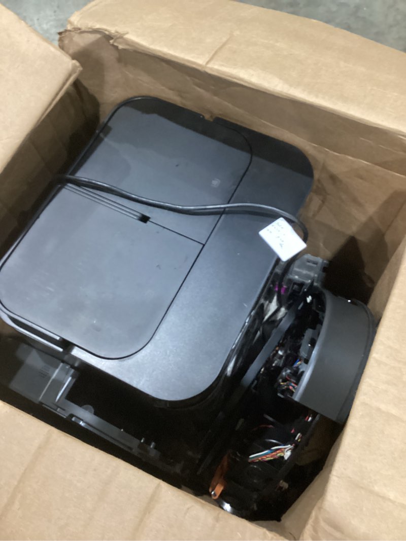Condition photo showing As Is for eureka j15 pro ultra robot vacuum and mop with self emptying base, 16,200 pa suction, flex-arm design mop, auto mop hot water washing & hot air drying, anti-tangle, ai obstacle avoidance, black