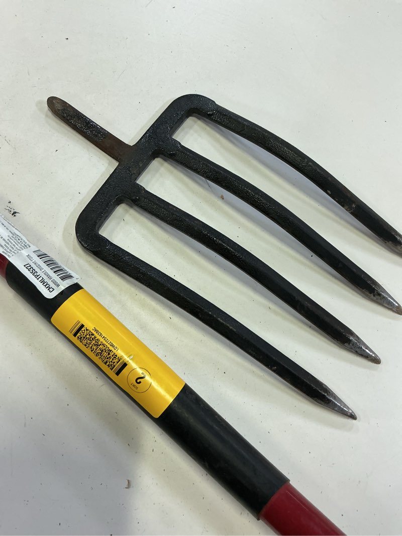Condition photo showing As Is for craftsman 34-in l wood steel spading fork