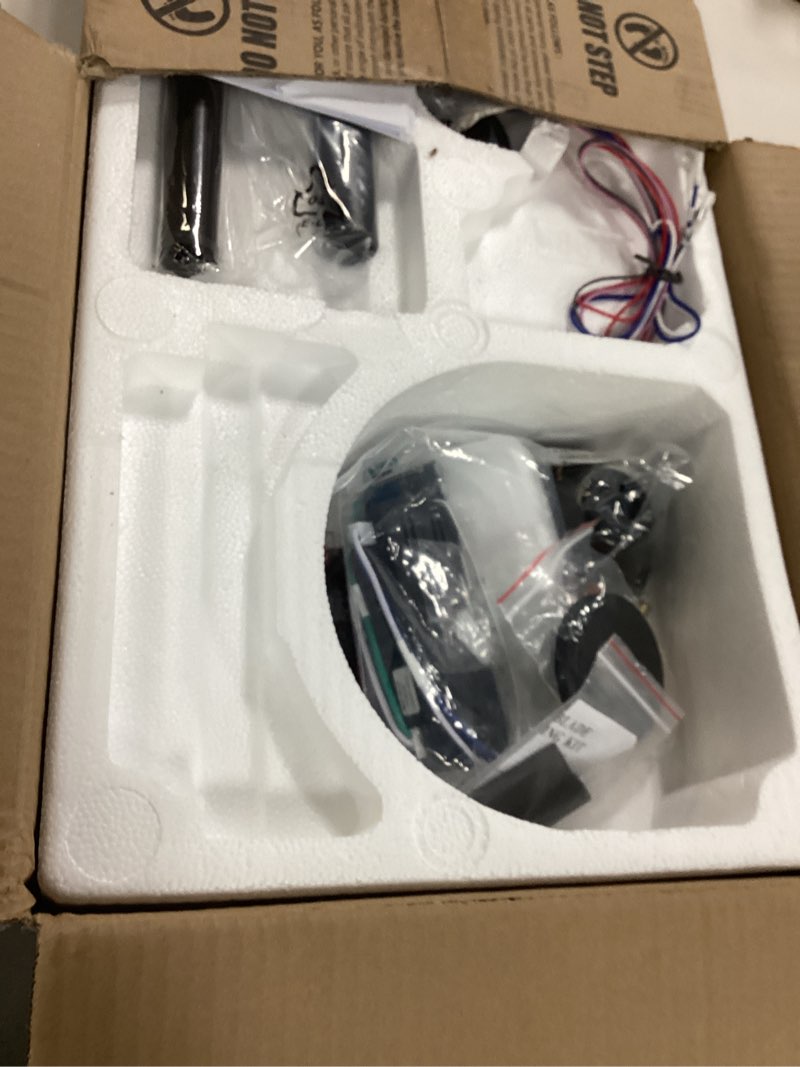 Condition photo showing Good Condition for Fanbulous 65 Inch Ceiling Fan with Lights, Farmhouse Caged Ceiling Fans with Remote, Black Industrial Ceiling Fans with Quiet Reversible DC Motor, Large Ceiling Fan for Living room, Bedroom Black 65 Inch