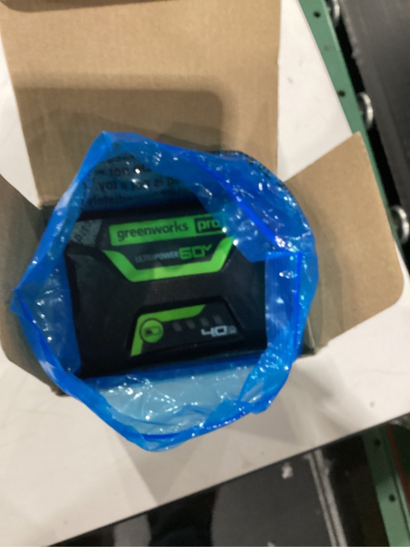 Condition photo showing Good Condition for Greenworks 60V 4.0AH High Current (HC) Battery | Provides Fade-Free Power for Maximum Performance | Compatible with 75+ 60V Greenworks Tools 60V 4.0Ah Battery