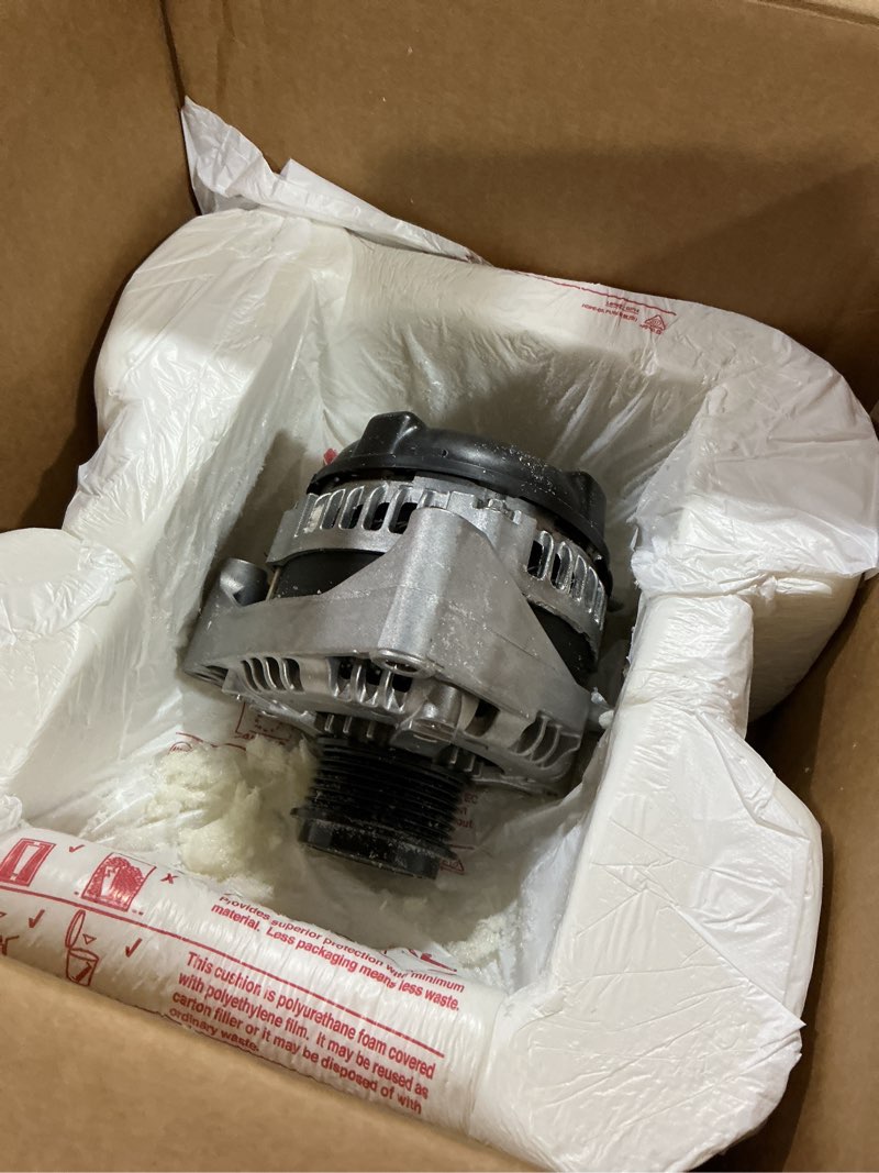 Condition photo showing As Is for gm genuine parts 84143543 alternator