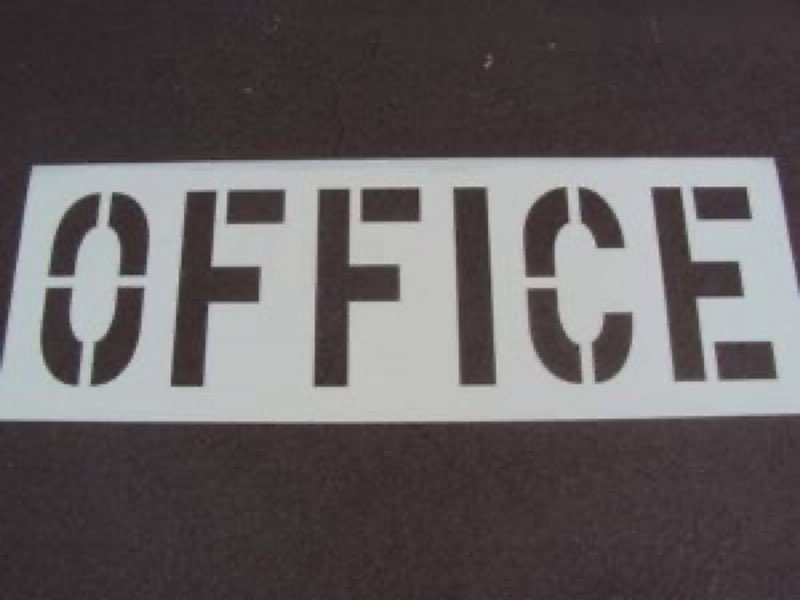 OFFICE Parking Lot Stencil