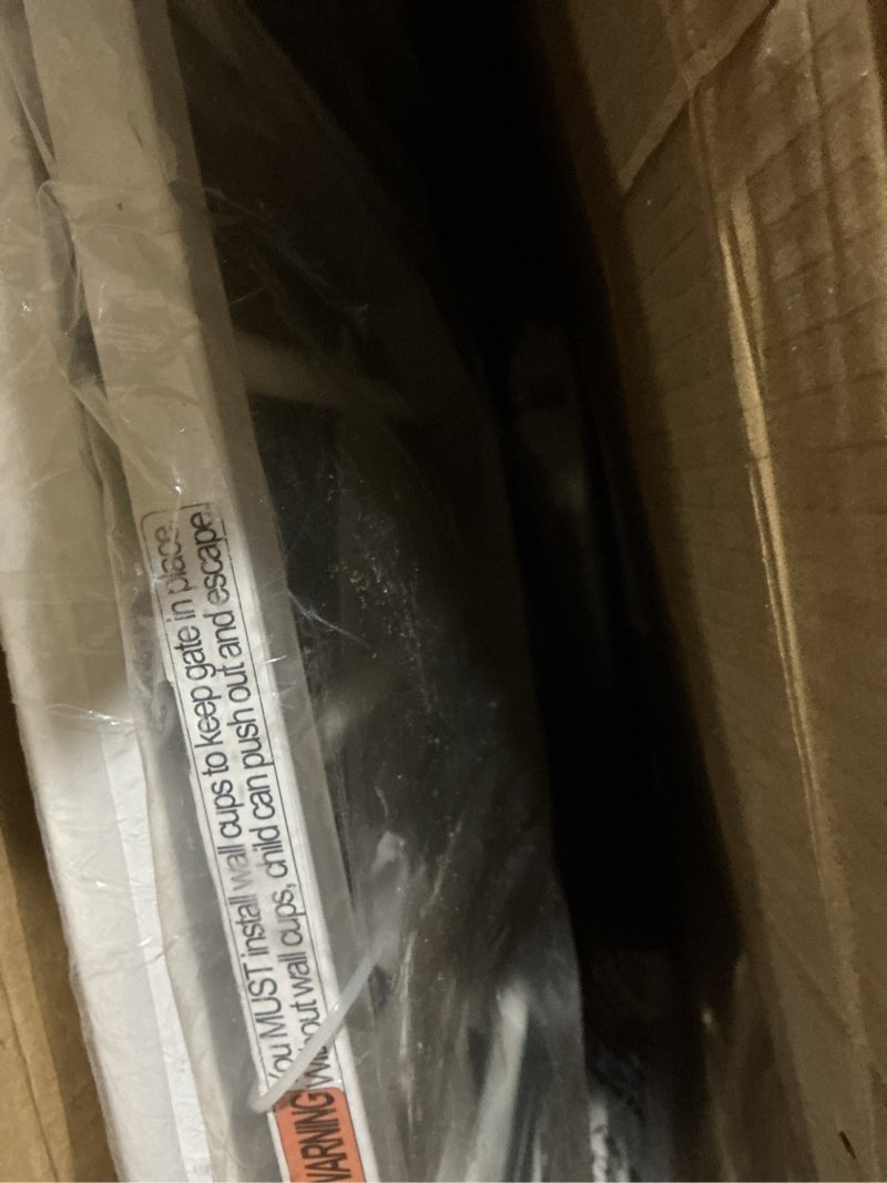 Condition photo showing Good Condition for Fairy Baby Extra Wide Baby Gates 71.7-76.3 Inch, Auto Close Child Safety Gates for Stairs Banister Doorways Hallway,Indoor Safety Child Gates for Kids or Pets 71.6-76.37 Inch (Pack of 1)