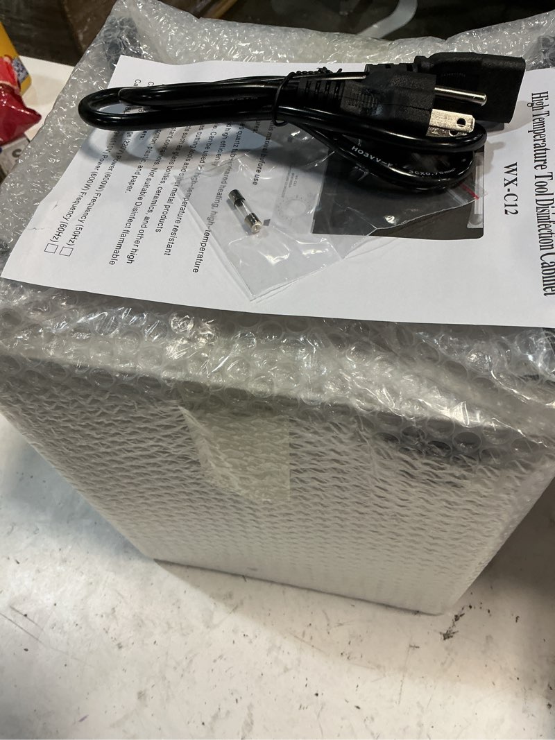 Condition photo showing New/Like New for high temperature sterilizer, 12l large capacity dry heat sterilizer, max. temperature 250?, with temperature control & timer, for hair salon spa nail salon, tool sterilizer white