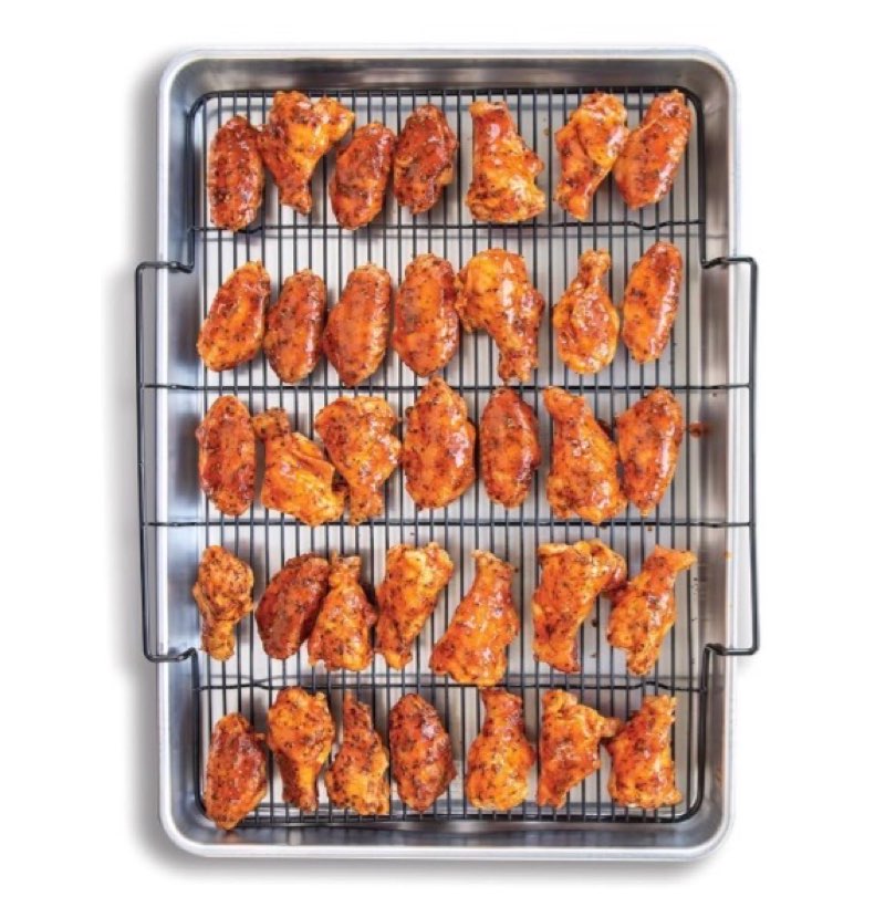 Nordic Ware Extra Large Oven Crisping Baking Tray, with Rack, Silver