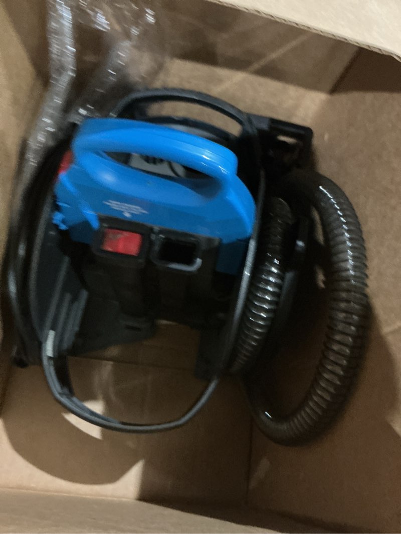 Condition photo showing As Is for bissell little green pro portable carpet & upholstery cleaner and car/auto detailer with deep stain tool, 3" tough stain tool, plus two 8 oz. trial-size formulas, 3194 little green pro (old)