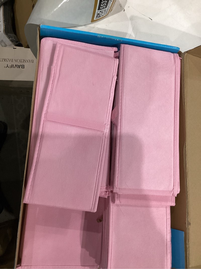 Condition photo showing Good Condition for Drawer Clothing Organizer 16-Pack, Pink 3 Sizes Underwear Drawer Dividers, Fabric Folding Wardrobe Organizer for Baby Clothes, Bras, Underwear, Underpants, Belts, Socks, Ties, etc.
