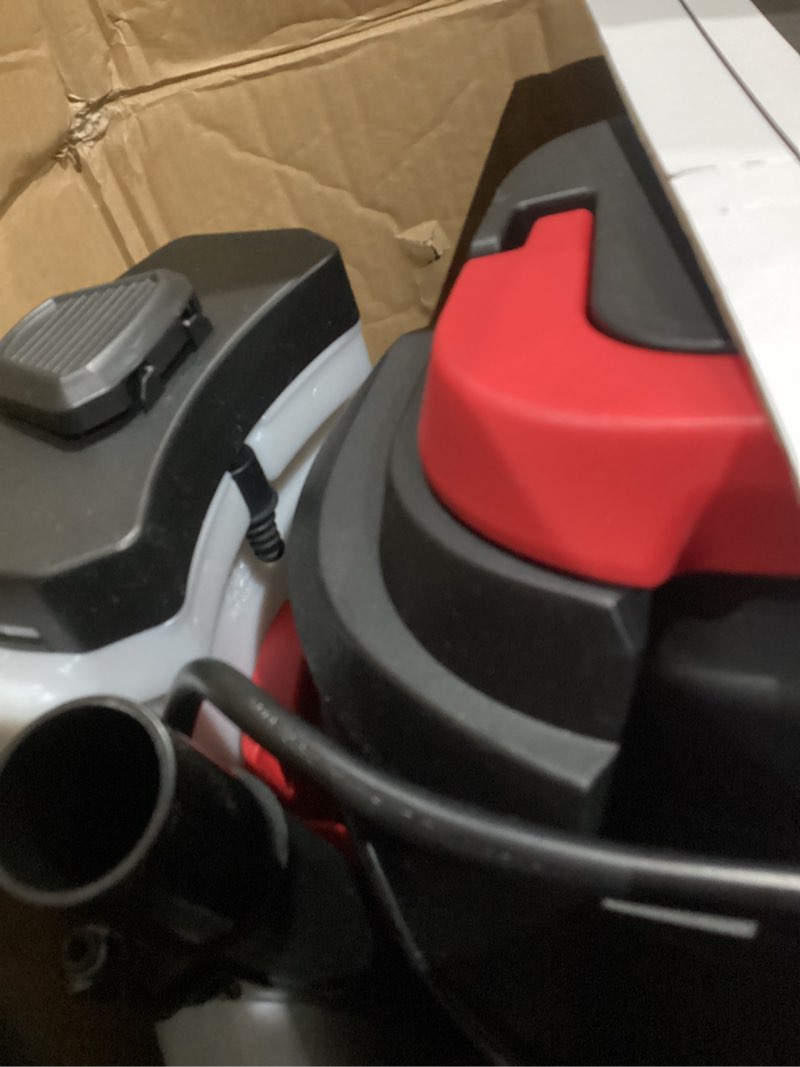 Condition photo showing As Is for (smells used)shop-vac 5 gallon 4.5 peak hp wet/dry vacuum, stainless steel tank, portable shop vacuum with filter, hose and accessories for garage, workshop. 5920588